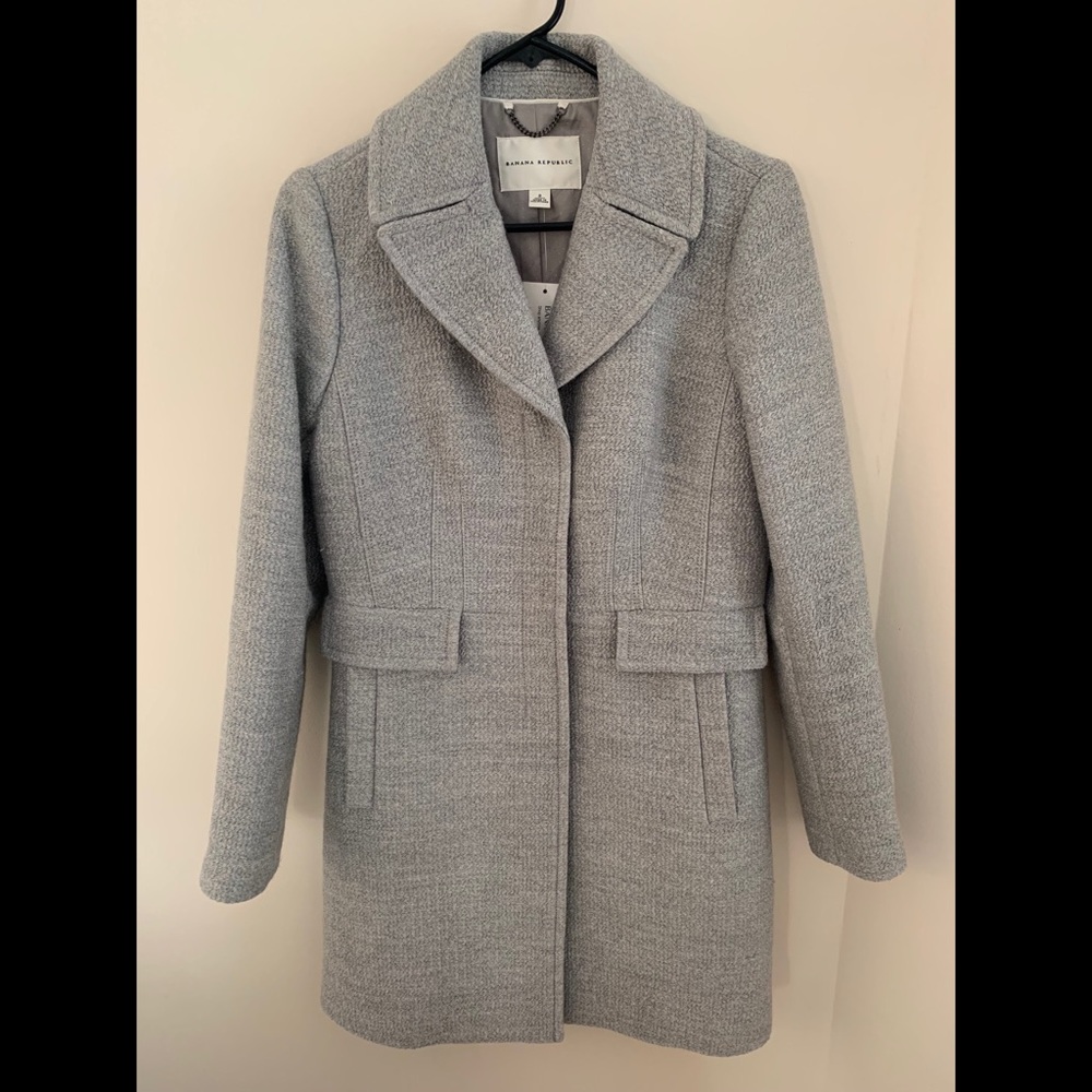 Banana Republic Grey Coat! NWT